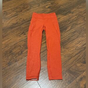 Lululemon women’s time to sweat crop 23” leggings size 4